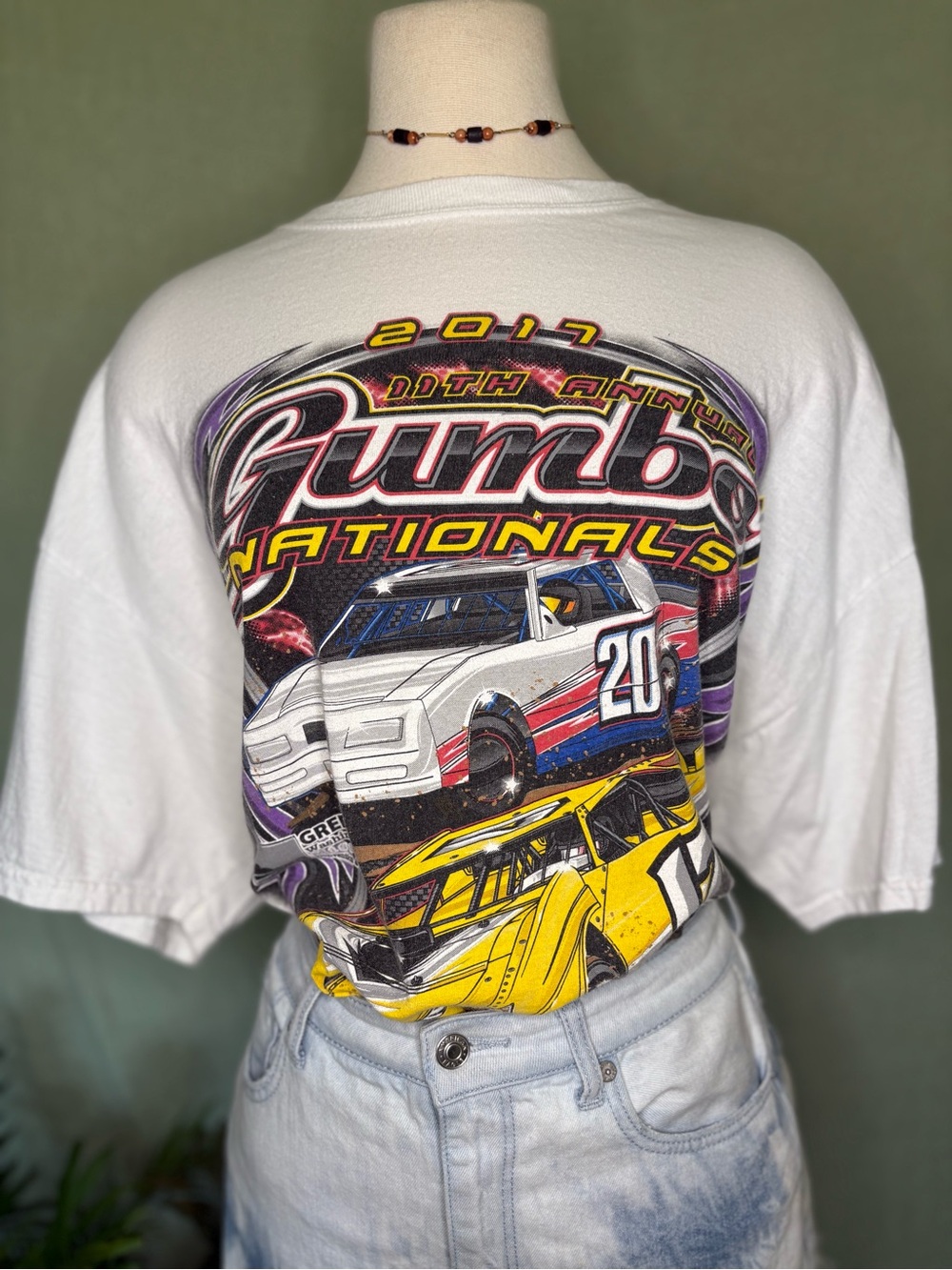Racing Double-Sided Graphic Tee 100% Cotton